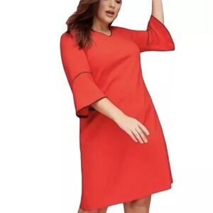 Lane Bryant New Dress Sz 22 Flowing Bell Sleeve Minimalist Relaxed MSRP $79.95